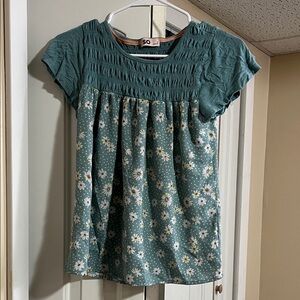 SO Women’s Green Floral Blouse